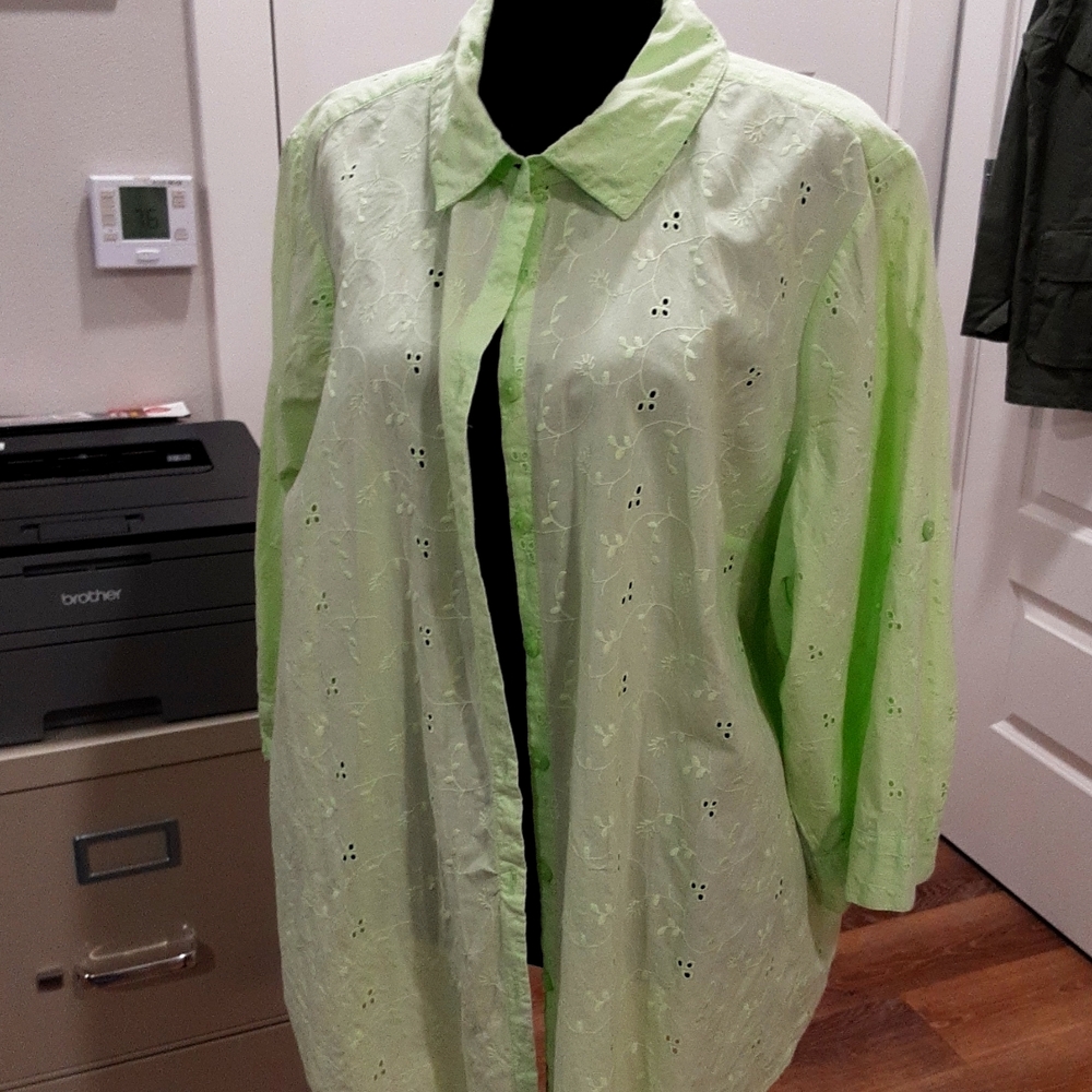 CROFT AND BARROW 2X BLOUSE
